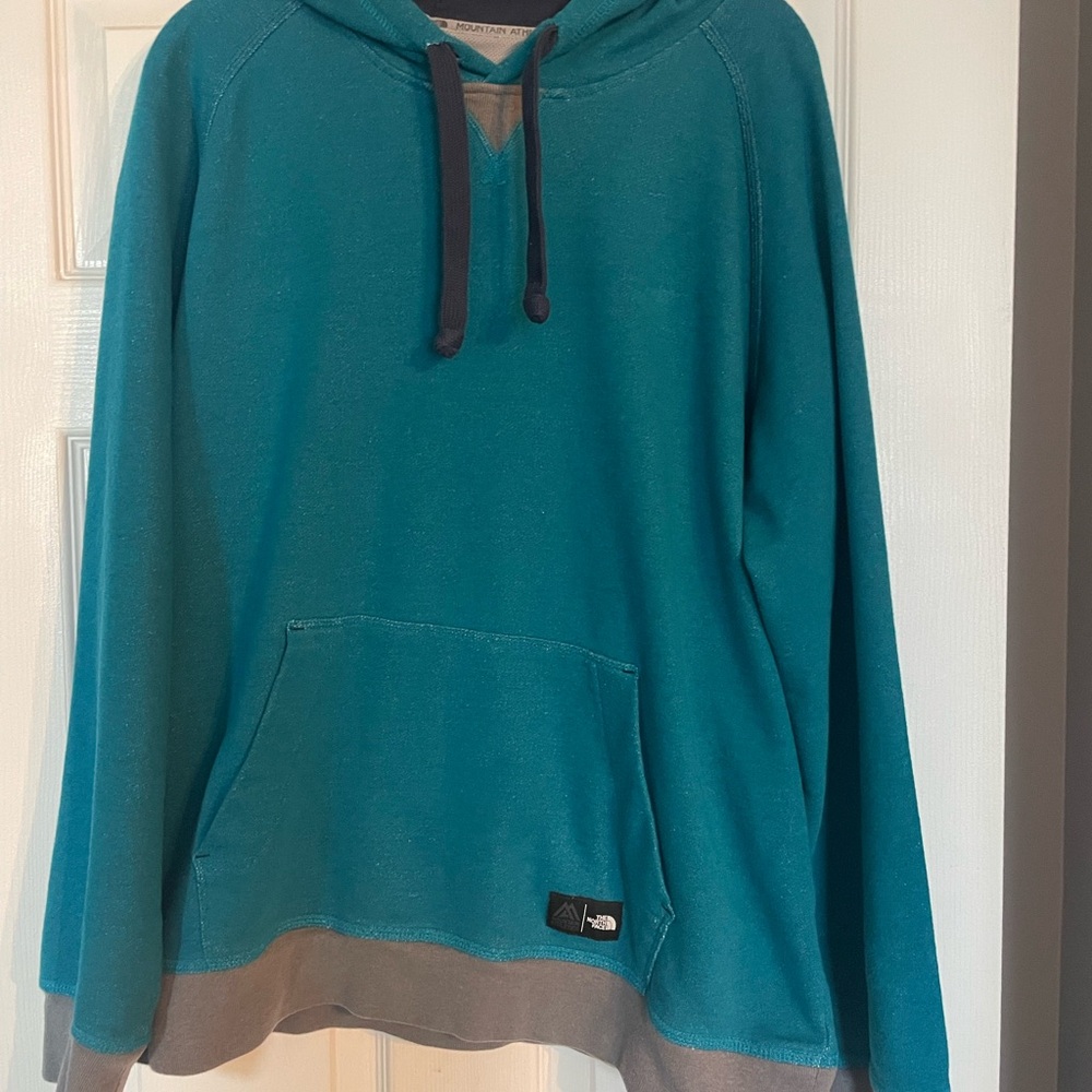 The North Face Men's Teal Blue  Hoodie